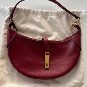 Burgundy Polo ID Mini Shoulder Bag